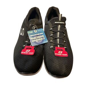 Skechers Women's Slip-On Sneakers Black Size 9 Memory Foam